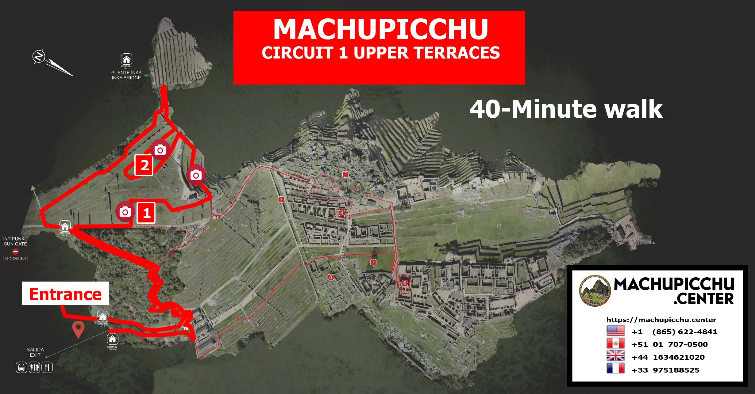 Historic Sanctuary of Machu Picchu Upper Terraces Circuit 1